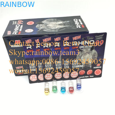 Carte masculine d'emballage de boursouflure de la pilule 3D d'amélioration pour le rhinocéros pourpre 99 30000/rhinocéros 69 35000