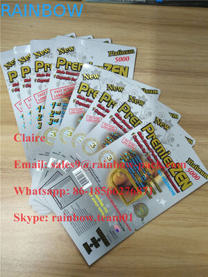 Emballage de boursouflure masculin de carte de pilule d'amélioration d'or de PremierZen en stock avec l'effet 3D