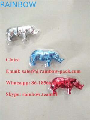 Carte en gros de la boursouflure 3D d'emballage de pilule de rhinocéros des Etats-Unis pour le conteneur/balle/bouteille de capsule de rhinocéros Go
