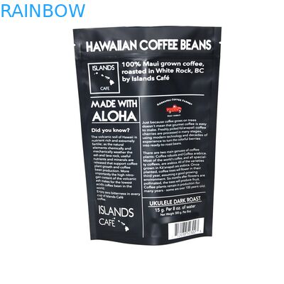 Les sachets en matière plastique faits sur commande de papier d'aluminium empaquetant, 300g tiennent des sacs de café avec la valve
