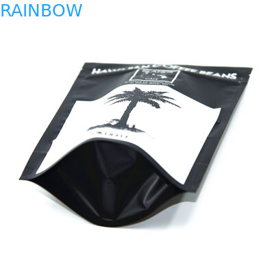 Les sachets en matière plastique faits sur commande de papier d'aluminium empaquetant, 300g tiennent des sacs de café avec la valve