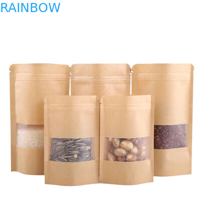 Gousset latéral debout d'individu emballage de Supar de 250 sacs en papier adapté aux besoins du client par gramme avec la fenêtre