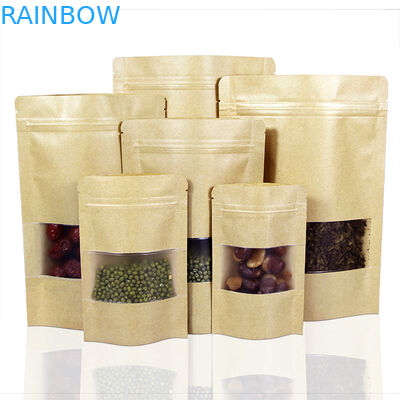 Gousset latéral debout d'individu emballage de Supar de 250 sacs en papier adapté aux besoins du client par gramme avec la fenêtre