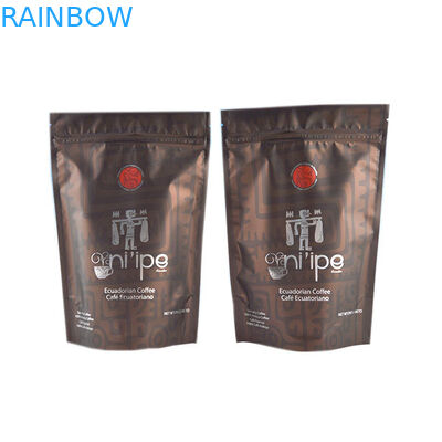 Keny Ouganda Ethiopie les sachets en matière plastique de 250 grammes 500gram empaquetant, couleur multiple tiennent des poches de café