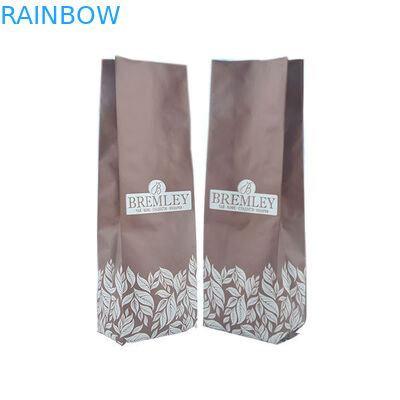 La catégorie comestible de fond plat écologique tiennent la valve de décarburation d'emballage de café de poches