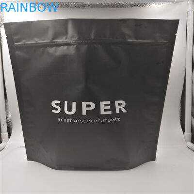 Le noir mat 500 grammes 1 livre a imprimé des sacs d'emballage alimentaire avec le zip-lock et la valve de décarburation