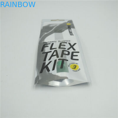 Sachets en matière plastique ouverts inférieurs accrochants empaquetant, coutume latérale de poche du joint trois imprimée