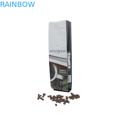 La coutume a imprimé le paquet 500g 1kg de vente en gros rayé par aluminium latéral de sac de café de gousset