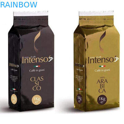 L'emballage en plastique rescellable de grain de café de papier d'aluminium de sacs de café de gousset latéral met en sac avec la valve 1kg