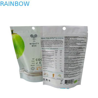 La coutume a imprimé les sachets en matière plastique empaquetant les sacs zip-lock de Mylar stratifiés par aluminium pour la sucrerie