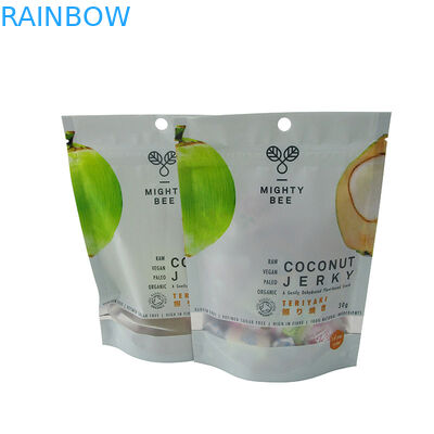 Tenez les sachets en matière plastique de sac de tirette empaquetant pour le biscuit de gâteaux aux pépites de chocolat