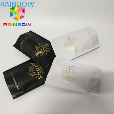 Les sacs en plastique 500g de gousset du fond de tirette tiennent la poche rescellable zip-lock de café