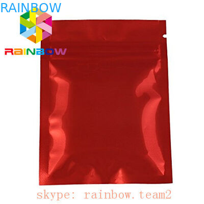 Les poches zip-lock d'or simples de papier aluminium de mylar pour l'emballage de feuille de thé/mini côté 3 ont scellé le sachet