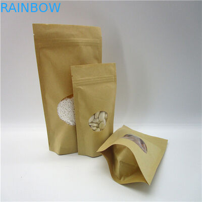 Sacs en papier/poche adaptés aux besoins du client ovales d'emballage de poudre protéine de riz