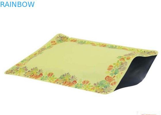 Le côté du cristal trois d'or a scellé des sachets en plastique pour l'oeil/masque facial, écologiques