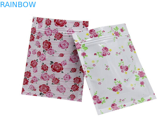 Le côté du cristal trois d'or a scellé des sachets en plastique pour l'oeil/masque facial, écologiques