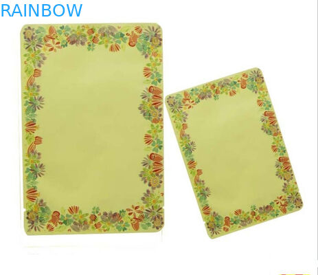 Sac cosmétique d'emballage d'échantillon scellé par côté fait sur commande du noir trois pour la crème