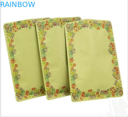 Sac cosmétique d'emballage d'échantillon scellé par côté fait sur commande du noir trois pour la crème