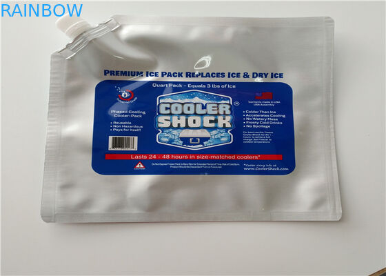 Les fruits de mer de supermarché portent des fruits sac plus frais isolé jetable de sac/glace de papier d'aluminium