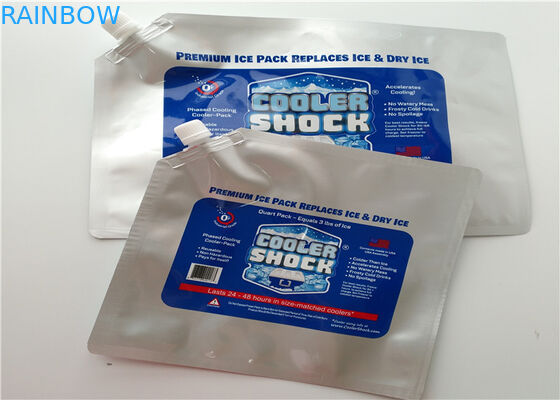 Les fruits de mer de supermarché portent des fruits sac plus frais isolé jetable de sac/glace de papier d'aluminium