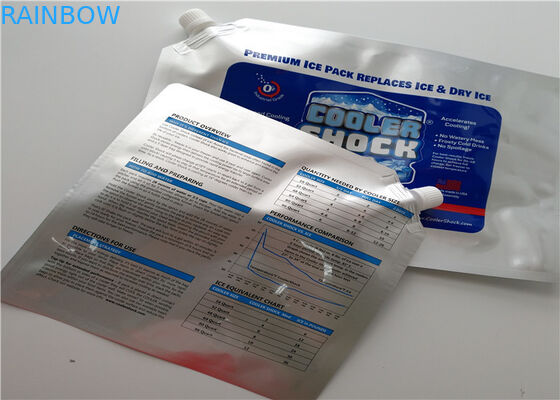 Les fruits de mer de supermarché portent des fruits sac plus frais isolé jetable de sac/glace de papier d'aluminium