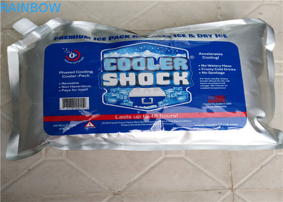 Les fruits de mer de supermarché portent des fruits sac plus frais isolé jetable de sac/glace de papier d'aluminium