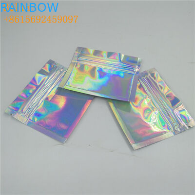 Emballage olographe en plastique brillant de poche d'aluminium