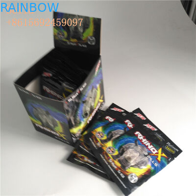 Le logo a adapté les sachets en matière plastique aux besoins du client empaquetant la tirette de wWith pour des pilules le sac d'emballage de serrure de fermeture éclair