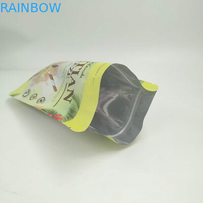 La feuille d'or tiennent les poches 200g/250g pour le logo de poudre de protéine adapté aux besoins du client