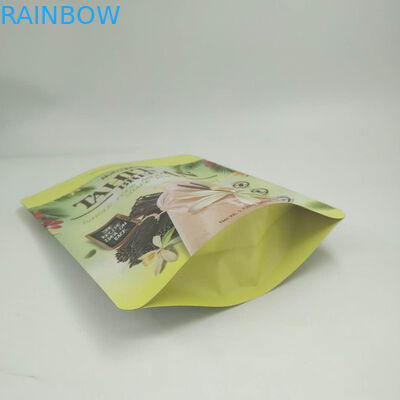 La feuille d'or tiennent les poches 200g/250g pour le logo de poudre de protéine adapté aux besoins du client