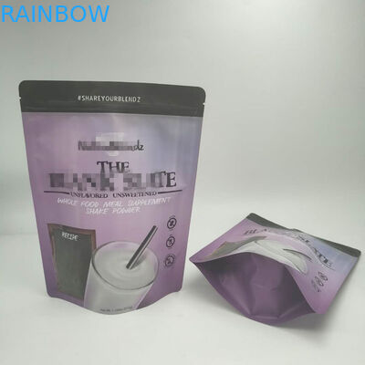 La feuille d'or tiennent les poches 200g/250g pour le logo de poudre de protéine adapté aux besoins du client