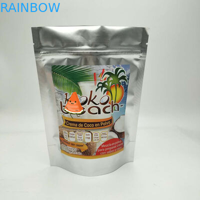 Les sachets en matière plastique adaptés aux besoins du client de taille empaquetant, tiennent le sac de papier d'aluminium