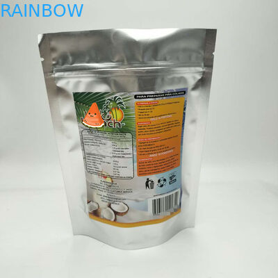 Les sachets en matière plastique adaptés aux besoins du client de taille empaquetant, tiennent le sac de papier d'aluminium