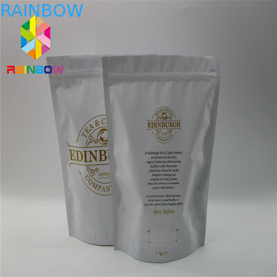 L'empaquetage stratifié de sachets en matière plastique de papier d'aluminium, thermoscellé tiennent des sacs avec la valve