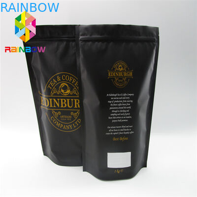 L'empaquetage stratifié de sachets en matière plastique de papier d'aluminium, thermoscellé tiennent des sacs avec la valve