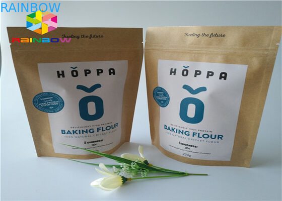 Le papier d'emballage imprimé adapté aux besoins du client zip-lock tiennent le sac de conditionnement en plastique de casse-croûte de boeuf séché de poche avec la fenêtre claire