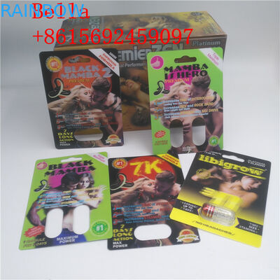 Emballage de carte de boursouflure de pilule de sexe de Hardsteel EXtacy