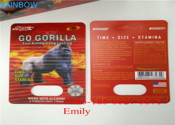 Habillage transparent rouge de Goldreallas empaquetant l'estampillage chaud pour industriel pharmaceutique