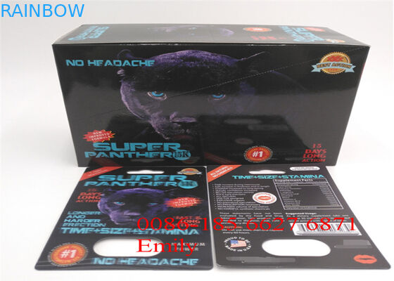 Carte de boursouflure de papier enduit empaquetant la stratification brillante pour les pilules sexuelles d'amélioration