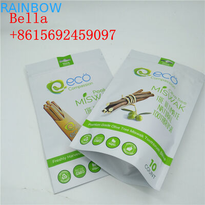 Résistance zip-lock de piqûre de preuve de lumière d'emballage de sac de casse-croûte de finition de Matt