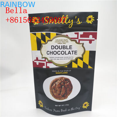 Résistance zip-lock de piqûre de preuve de lumière d'emballage de sac de casse-croûte de finition de Matt