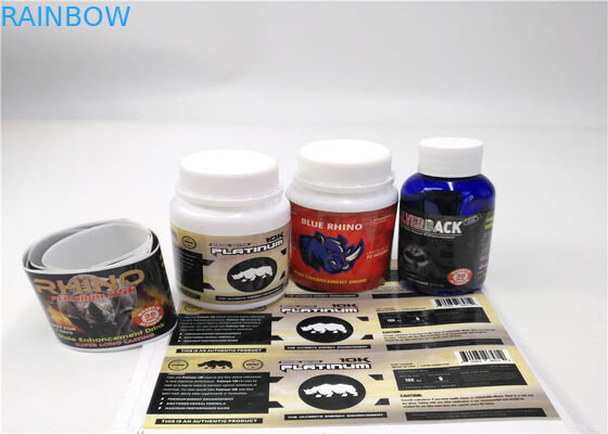 Labels imperméables adhésifs de douille de rétrécissement