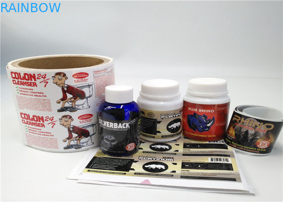 Labels imperméables adhésifs de douille de rétrécissement