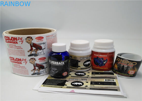 Labels imperméables adhésifs de douille de rétrécissement