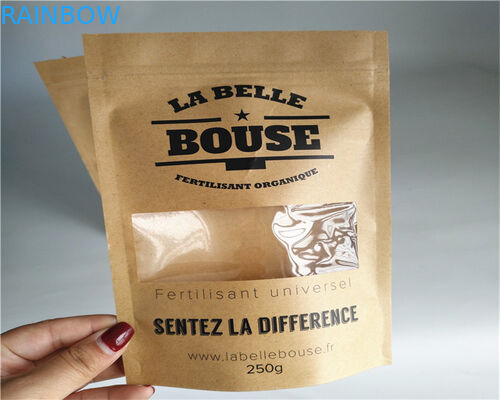 L'espace libre de partie antérieure a adapté des sacs en papier aux besoins du client pour la poudre/sucrerie/café