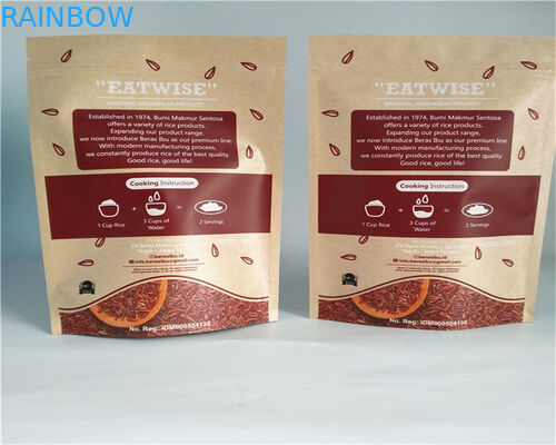 L'espace libre de partie antérieure a adapté des sacs en papier aux besoins du client pour la poudre/sucrerie/café