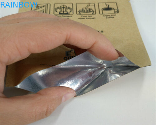 L'espace libre de partie antérieure a adapté des sacs en papier aux besoins du client pour la poudre/sucrerie/café