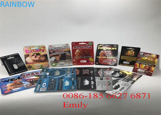 Taille adaptée aux besoins du client en plastique d'emballage de boursouflure d'impression UV pour les pilules médicinales