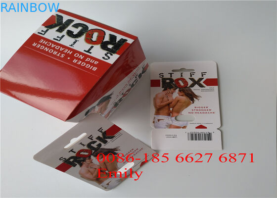 Emballage matériel de papier de carte de boursouflure pour toutes les capsules de puissance de pénis de la nature FX9000