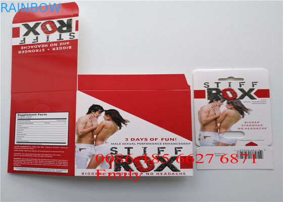 Emballage matériel de papier de carte de boursouflure pour toutes les capsules de puissance de pénis de la nature FX9000